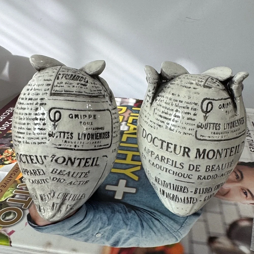 FAMICOZY Owl Figurine. Mini Cute Owl. Adorable Decoration for Home Set of 2
